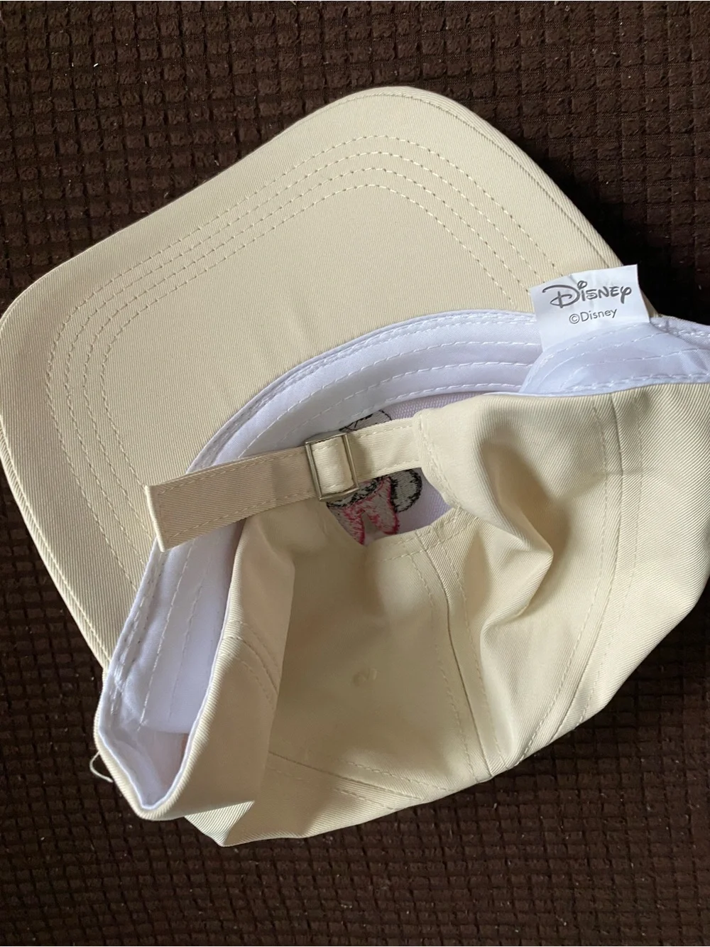 Kids or adults Cream Baseball Cap with Cartoon Bow Accent bundle of 2.